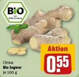 REWE China Bio Ingwer Angebot