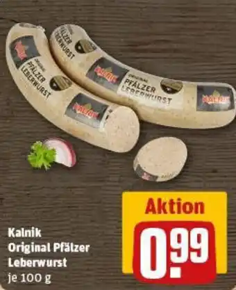 REWE Kalnik Original Pfälzer Leberwurst Angebot