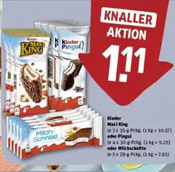 REWE Kinder Maxi King oder Pinguije oder Milchschnitte Angebot