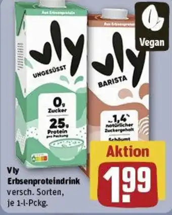 REWE Vly Erbsenproteindrink Angebot