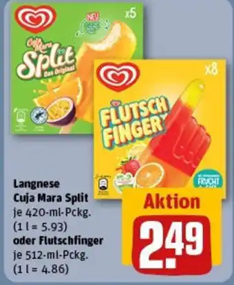 REWE Langnese Cuja Mara Split oder Flutschfinger Angebot