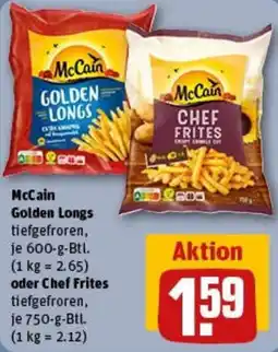 REWE McCain Golden Longs oder Chef Frites Angebot