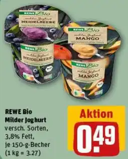 REWE REWE Bio Milder Joghurt Angebot