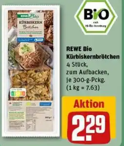 REWE REWE Bio Kürbiskernbrötchen Angebot