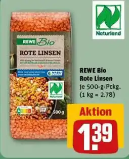 REWE REWE Bio Rote Linsen Angebot