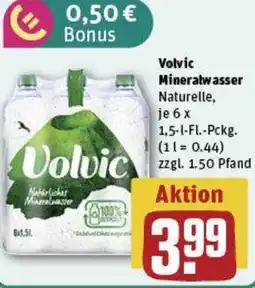 REWE Volvic Mineralwasser Naturelle Angebot