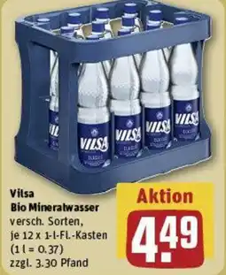 REWE VILSA Bio Mineralwasser Angebot