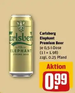 REWE Carlsberg Elephant Premium Beer Angebot