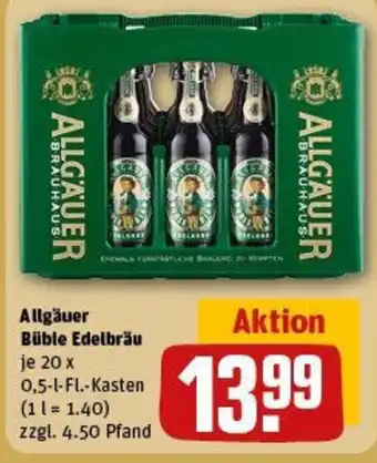 REWE Allgäuer Büble Edelbräu Angebot