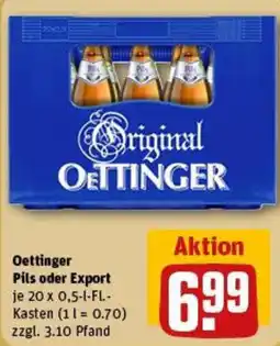 REWE Oettinger Pils oder Export Angebot