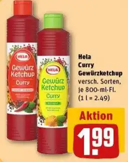 REWE Hela Curry Gewürzketchup Angebot