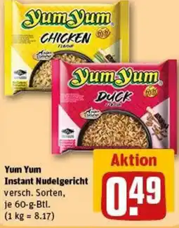 REWE Yum Yum Instant Nudelgericht Angebot