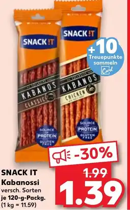 Kaufland SNACK IT Kabanossi Angebot