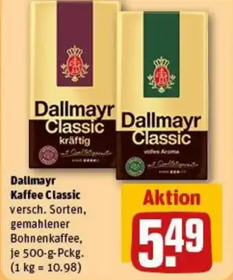 REWE Dallmayr Kaffee Classic Angebot