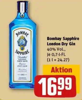 REWE Bombay Sapphire London Dry Gin Angebot