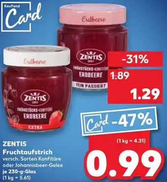 Kaufland ZENTIS Fruchtaufstrich Angebot