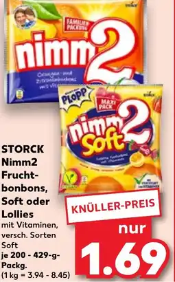 Kaufland STORCK Nimm2 Frucht- bonbons, Soft oder Lollies Angebot