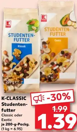 Kaufland K-CLASSIC Studenten- futter Angebot