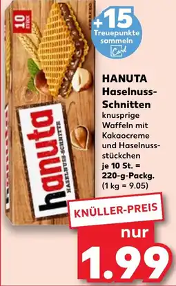 Kaufland HANUTA Haselnuss- Schnitten Angebot