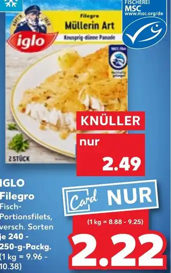 Kaufland IGLO Filegro Angebot