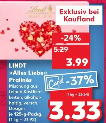 Kaufland LINDT Alles Liebe Pralinés Angebot