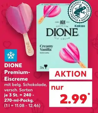 Kaufland DIONE Premium- Eiscreme Angebot