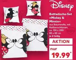 Kaufland Bettwäsche-Set Mickey & Minnie Angebot