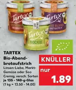 Kaufland TARTEX Bio-Abend- brotaufstrich Angebot