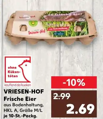 Kaufland VRIESEN-HOF Frische Eier Angebot