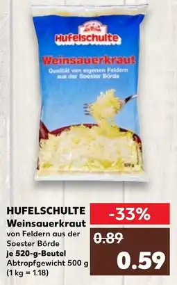 Kaufland HUFELSCHULTE Weinsauerkraut Angebot