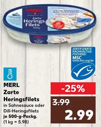 Kaufland MERL Herings Filets Angebot