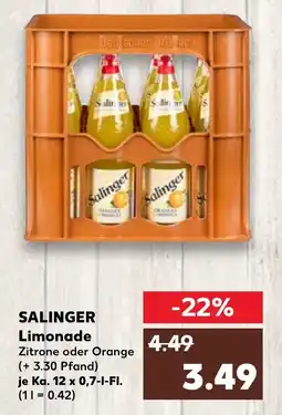 Kaufland SALINGER Limonade Angebot