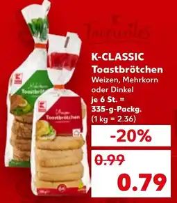 Kaufland K-CLASSIC Toastbrötchen Angebot