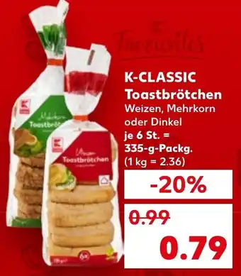 Kaufland K-CLASSIC Toastbrötchen Angebot