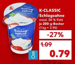 Kaufland K-CLASSIC Schlagsahne Angebot