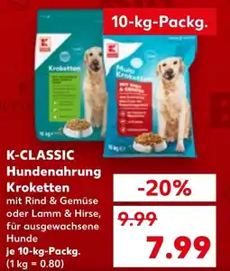 Kaufland K-CLASSIC Hundenahrung Kroketten Angebot