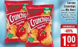 Edeka Lorenz Crunchips oder Nic Nacs Angebot