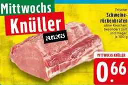 Edeka Frischer Schweine- rückenbraten Angebot