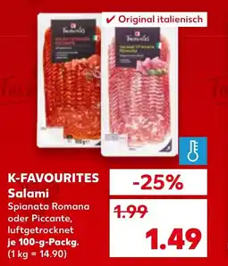 Kaufland K-FAVOURITES Salami Angebot