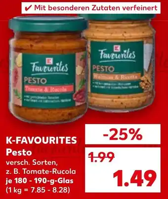 Kaufland K-FAVOURITES Pesto Angebot