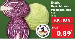 Kaufland Dtsch. Rotkohl oder Weiẞkohl, lose Angebot