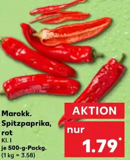 Kaufland Marokk. Spitzpaprika, rot Angebot