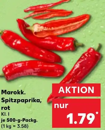 Kaufland Marokk. Spitzpaprika, rot Angebot