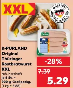 Kaufland K-PURLAND Original Thüringer Rostbratwurst XXL Angebot