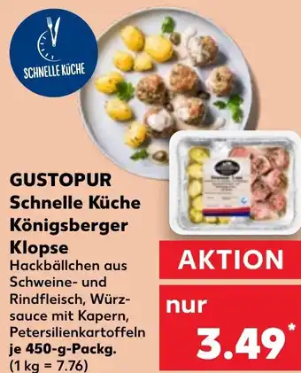 Kaufland GUSTOPUR Schnelle Küche Königsberger Klopse Angebot