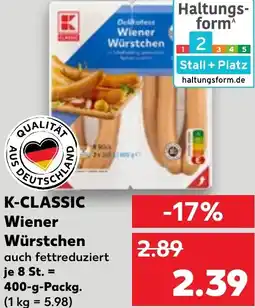 Kaufland K-CLASSIC Wiener Würstchen Angebot