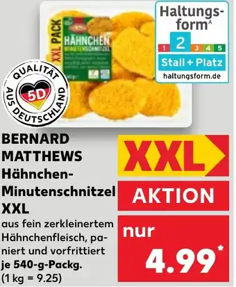 Kaufland BERNARD Hähnchen- Minutenschnitzel XXL Angebot