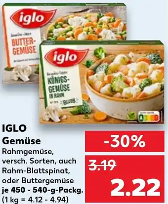 Kaufland IGLO Gemüse Angebot