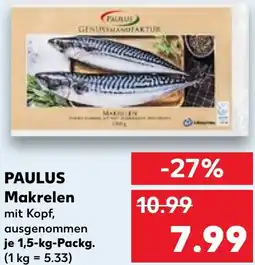 Kaufland PAULUS Makrelen Angebot