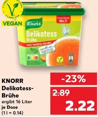 Kaufland KNORR Delikatess- Brühe Angebot